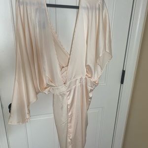 Taupe cocktail dress